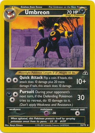 Umbreon (32/75) [Neo Discovery Unlimited] | Anubis Games and Hobby