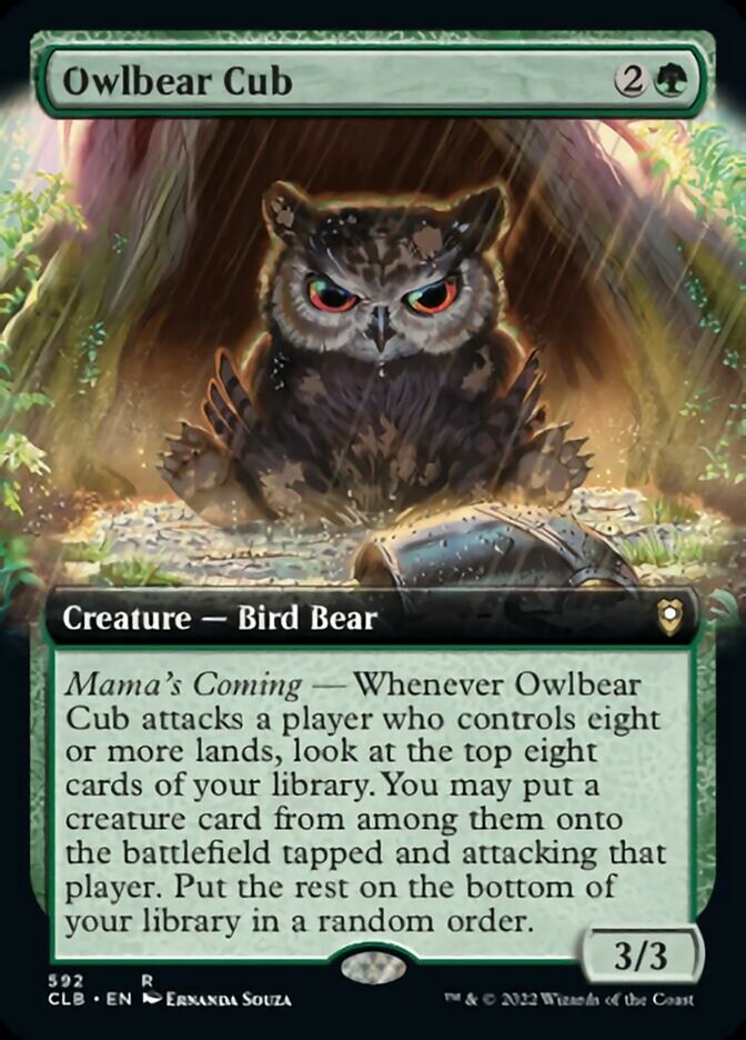 Owlbear Cub (Extended Art) [Commander Legends: Battle for Baldur's Gate] | Anubis Games and Hobby