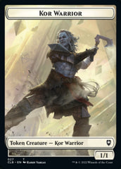 Kor Warrior // Shapeshifter (023) Double-Sided Token [Commander Legends: Battle for Baldur's Gate Tokens] | Anubis Games and Hobby