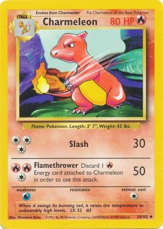 Charmeleon (24/102) [Base Set Unlimited] | Anubis Games and Hobby