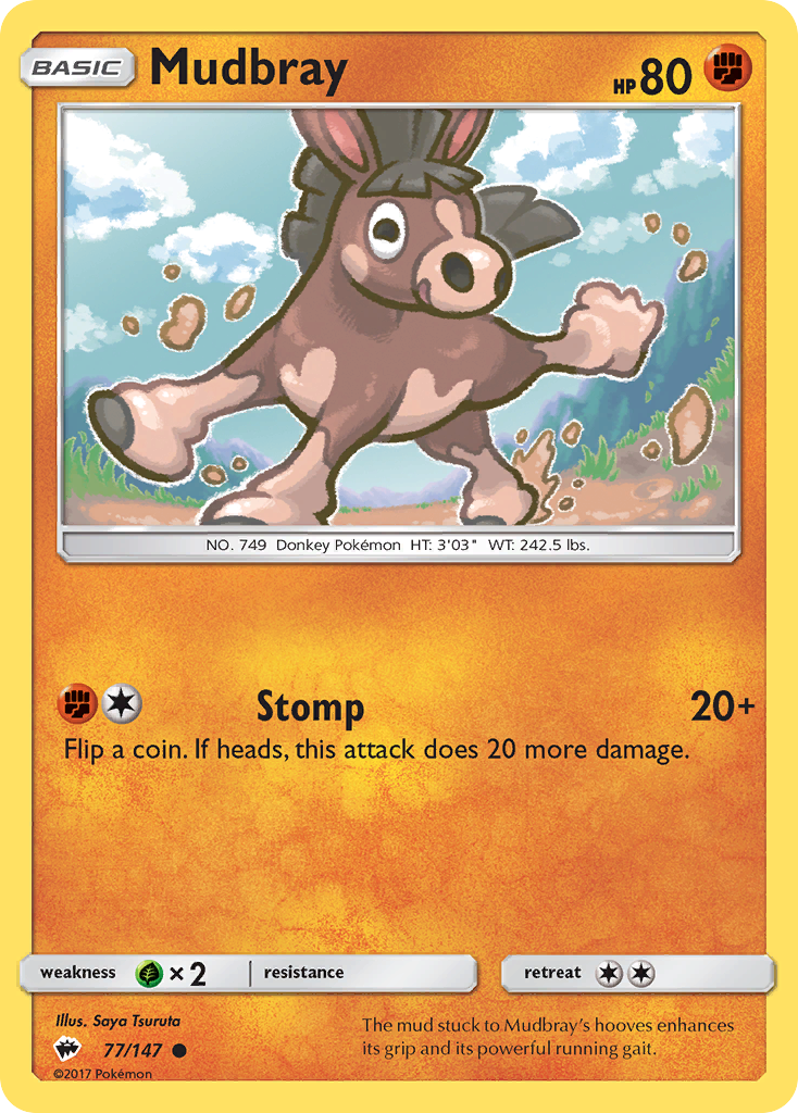 Mudbray (77/147) [Sun & Moon: Burning Shadows] | Anubis Games and Hobby