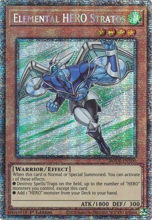 Elemental HERO Stratos [BODE-EN100] Starlight Rare | Anubis Games and Hobby