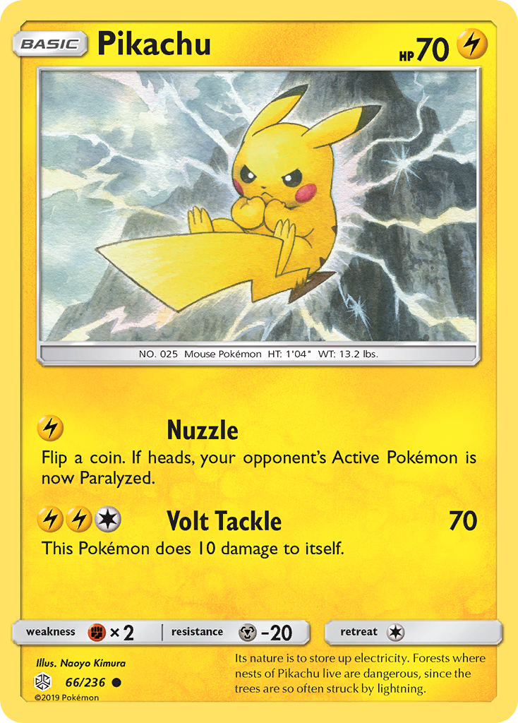 Pikachu (66/236) [Sun & Moon: Cosmic Eclipse] | Anubis Games and Hobby