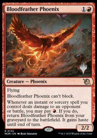 Bloodfeather Phoenix (Promo Pack) [March of the Machine Promos] | Anubis Games and Hobby