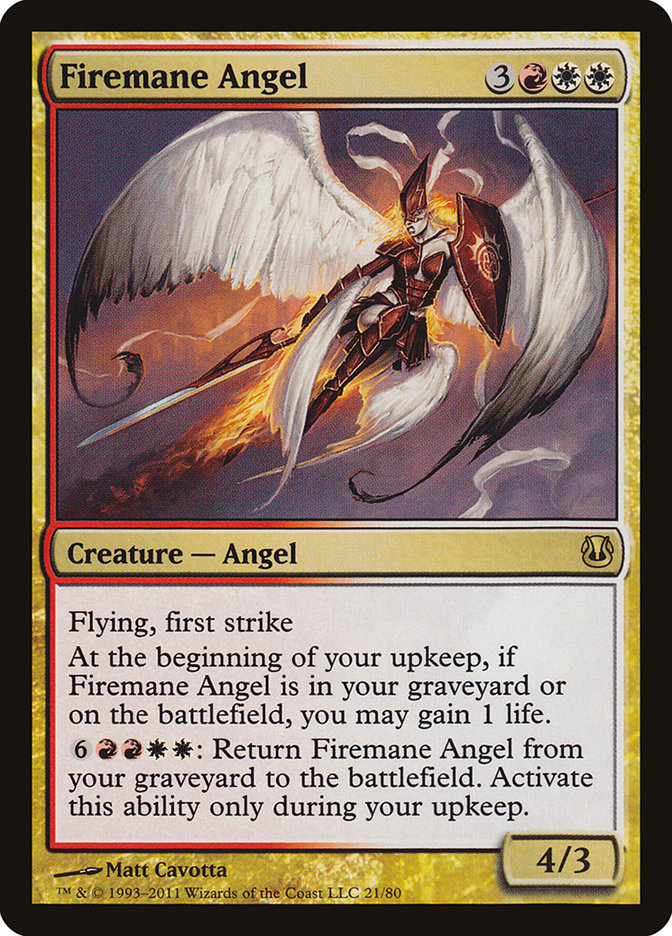 Firemane Angel [Duel Decks: Ajani vs. Nicol Bolas] | Anubis Games and Hobby