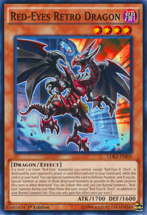 Red-Eyes Retro Dragon [LDK2-ENJ04] Common | Anubis Games and Hobby