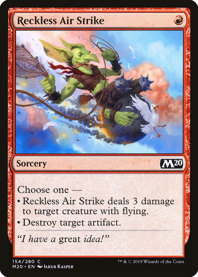 Reckless Air Strike [Core Set 2020] | Anubis Games and Hobby