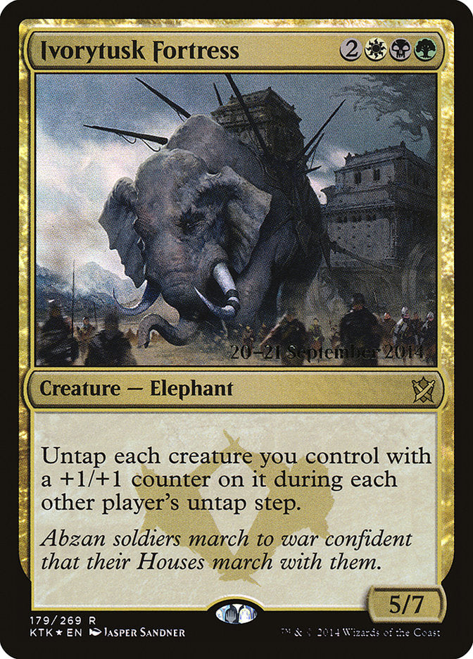 Ivorytusk Fortress [Khans of Tarkir Prerelease Promos] | Anubis Games and Hobby