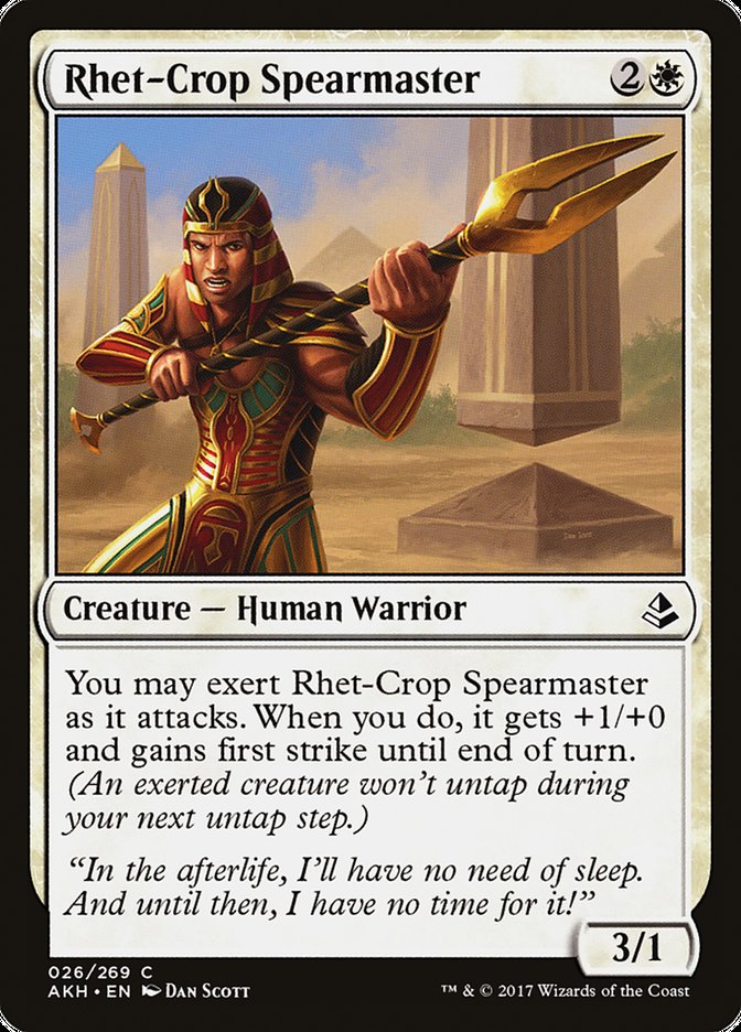 Rhet-Crop Spearmaster [Amonkhet] | Anubis Games and Hobby