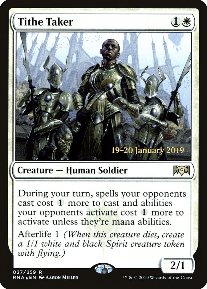 Tithe Taker [Ravnica Allegiance Prerelease Promos] | Anubis Games and Hobby