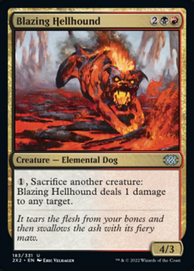Blazing Hellhound [Double Masters 2022] | Anubis Games and Hobby