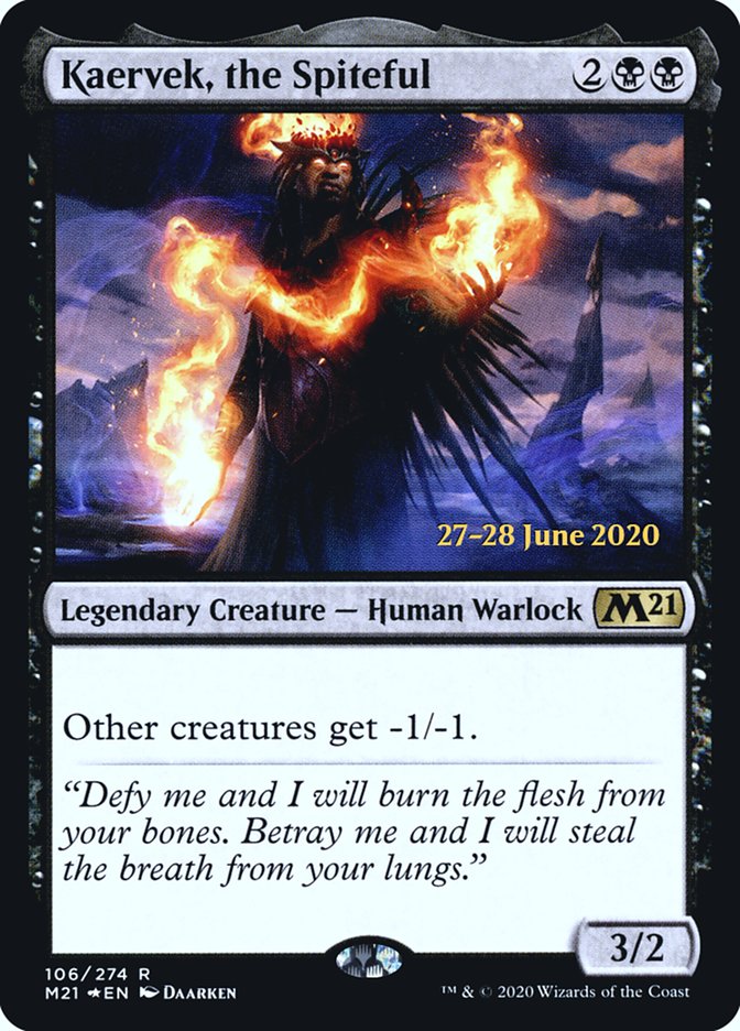 Kaervek, the Spiteful [Core Set 2021 Prerelease Promos] | Anubis Games and Hobby