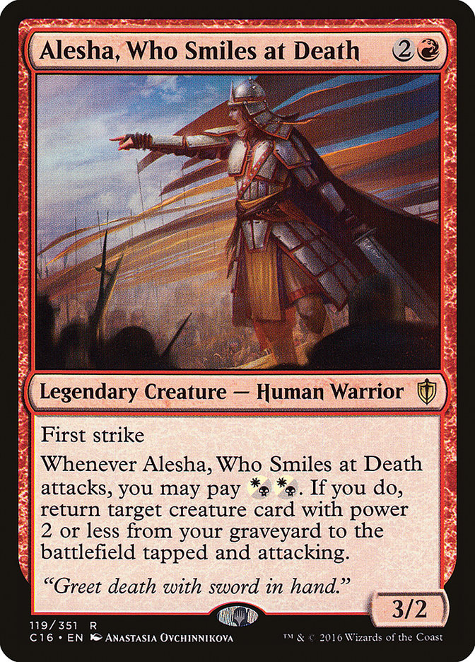 Alesha, Who Smiles at Death [Commander 2016] | Anubis Games and Hobby