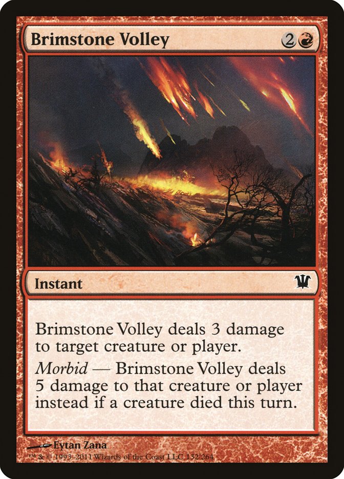Brimstone Volley [Innistrad] | Anubis Games and Hobby