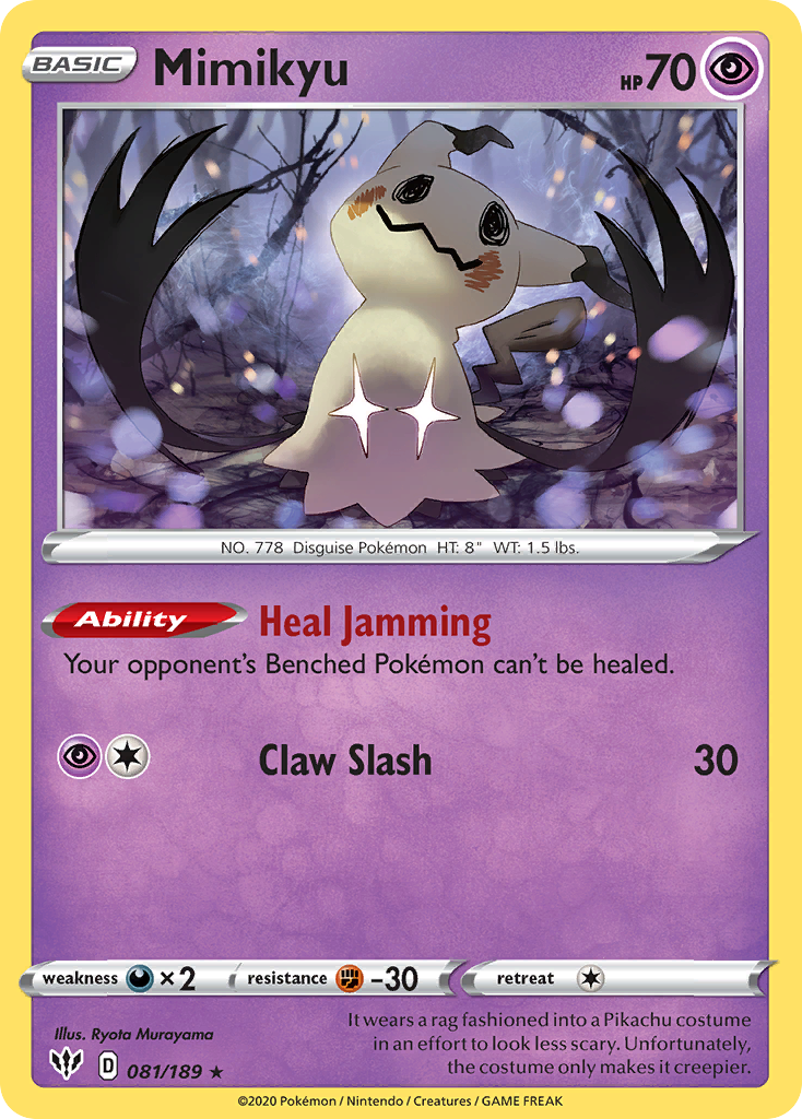 Mimikyu (081/189) [Sword & Shield: Darkness Ablaze] | Anubis Games and Hobby