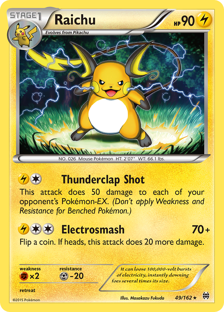 Raichu (49/162) [XY: BREAKthrough] | Anubis Games and Hobby