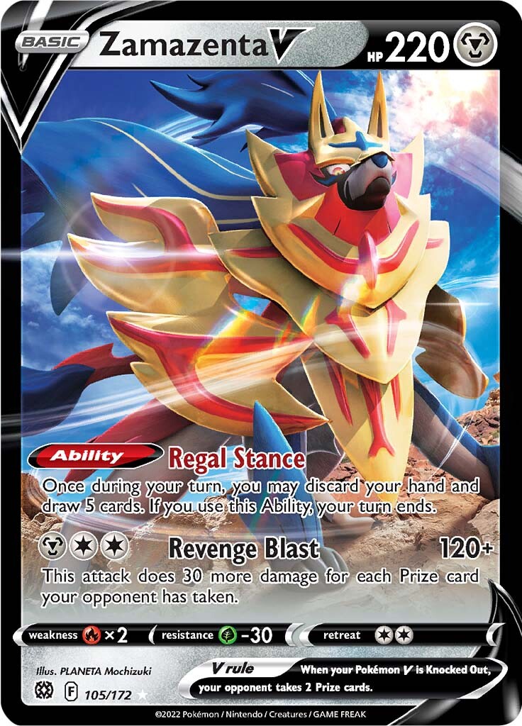 Zamazenta V (105/172) [Sword & Shield: Brilliant Stars] | Anubis Games and Hobby