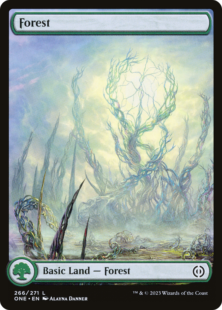 Forest (266) (Full-Art) [Phyrexia: All Will Be One] | Anubis Games and Hobby