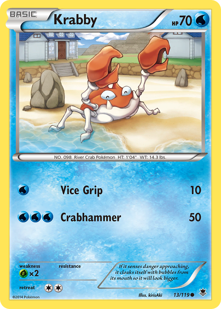 Krabby (13/119) [XY: Phantom Forces] | Anubis Games and Hobby