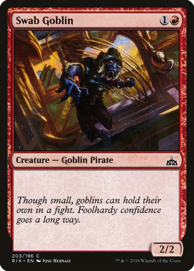 Swab Goblin [Rivals of Ixalan] | Anubis Games and Hobby