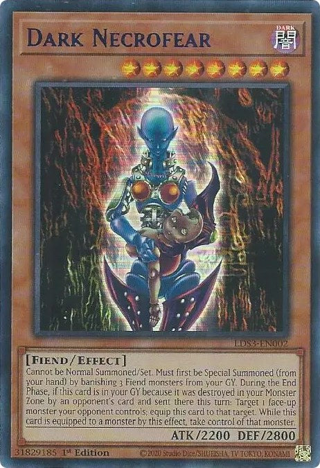 Dark Necrofear (Blue) [LDS3-EN002] Ultra Rare | Anubis Games and Hobby