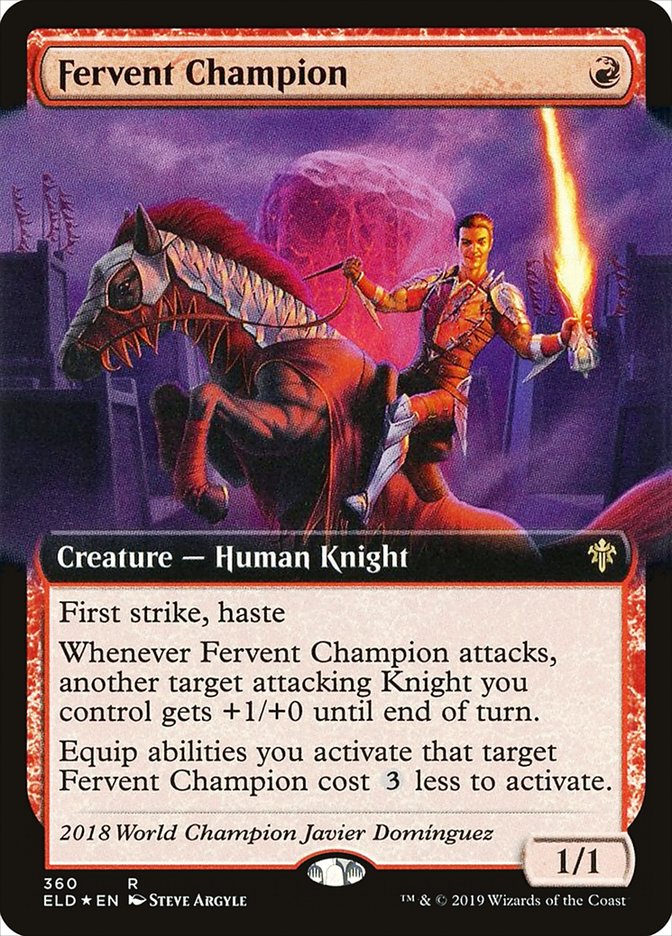 Fervent Champion (Extended Art) [Throne of Eldraine] | Anubis Games and Hobby