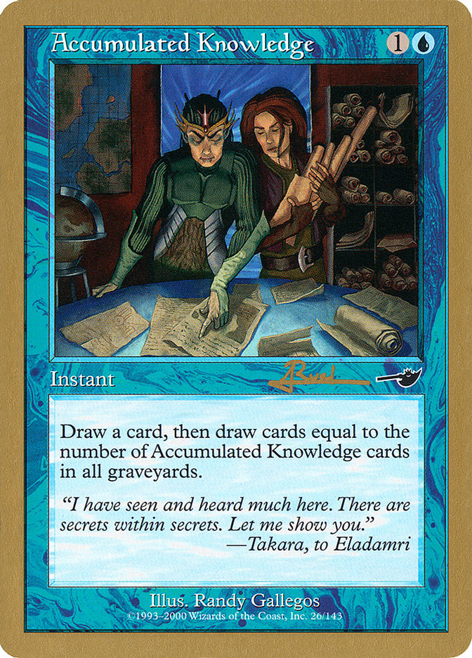 Accumulated Knowledge (Antoine Ruel) [World Championship Decks 2001] | Anubis Games and Hobby