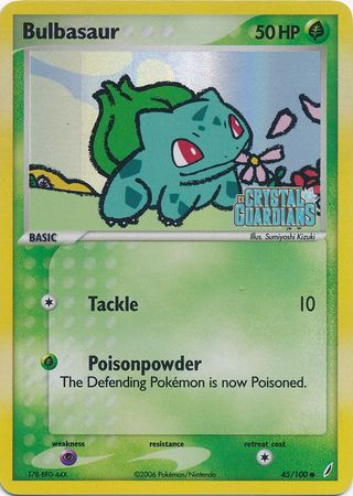 Bulbasaur (45/100) (Stamped) [EX: Crystal Guardians] | Anubis Games and Hobby