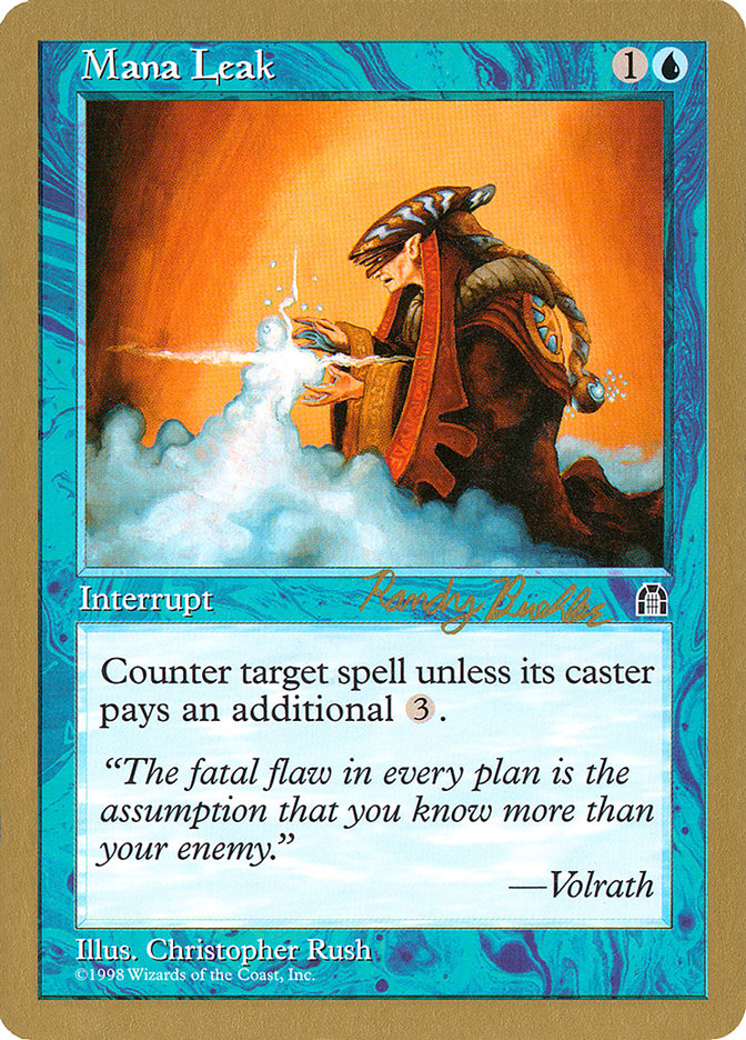 Mana Leak (Randy Buehler) [World Championship Decks 1998] | Anubis Games and Hobby