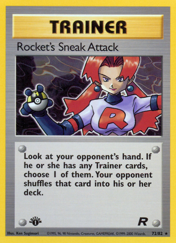 Rocket's Sneak Attack (72/82) [Team Rocket 1st Edition] | Anubis Games and Hobby