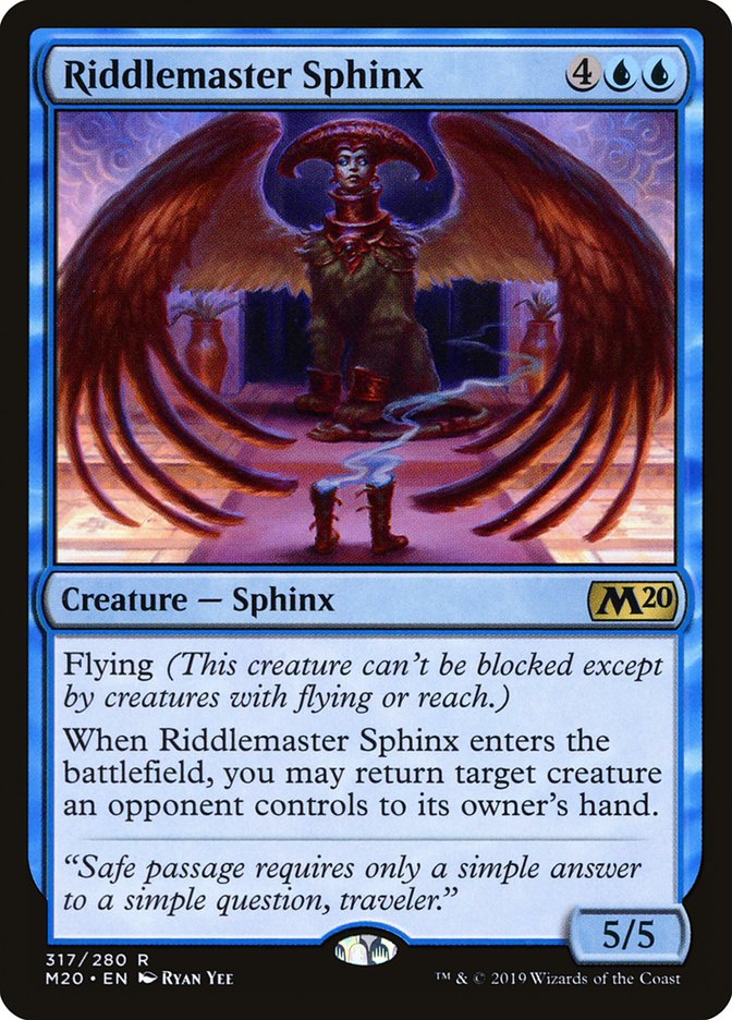 Riddlemaster Sphinx [Core Set 2020] | Anubis Games and Hobby