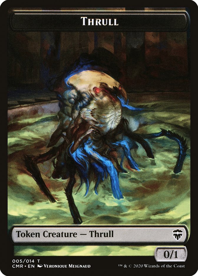 Horror // Thrull Double-Sided Token [Commander Legends Tokens] | Anubis Games and Hobby