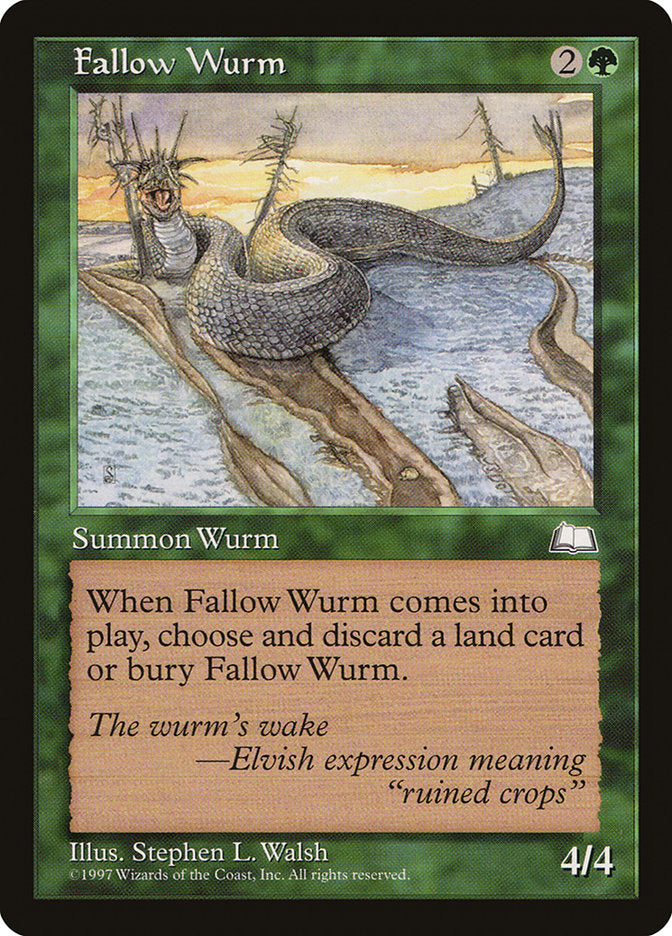 Fallow Wurm [Weatherlight] | Anubis Games and Hobby