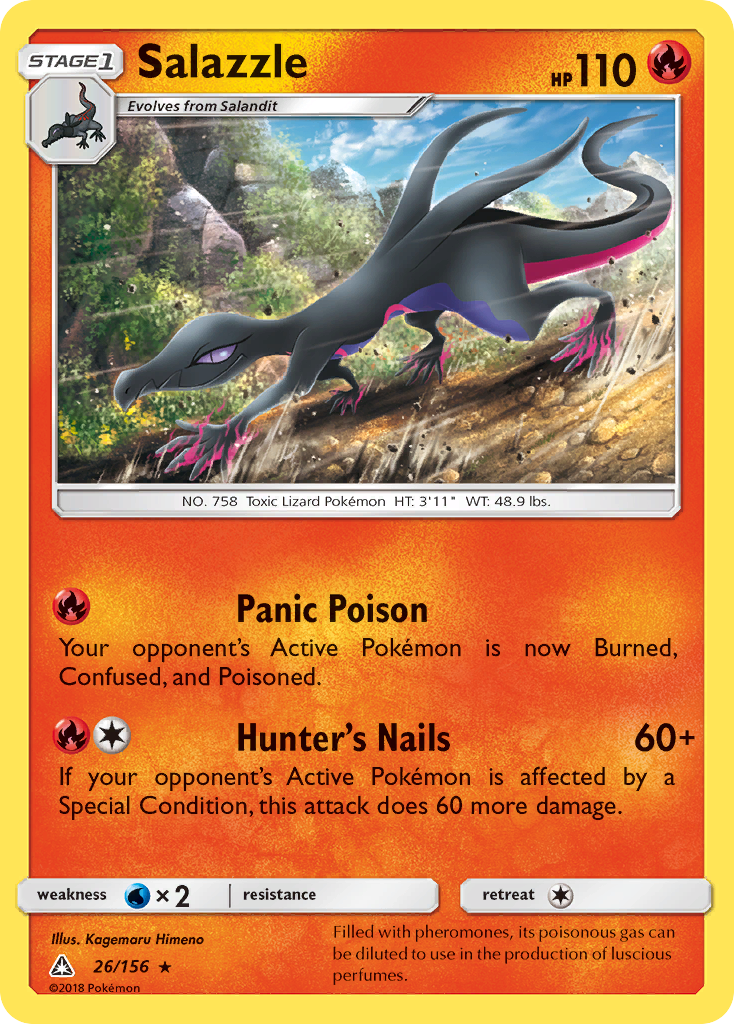 Salazzle (26/156) [Sun & Moon: Ultra Prism] | Anubis Games and Hobby