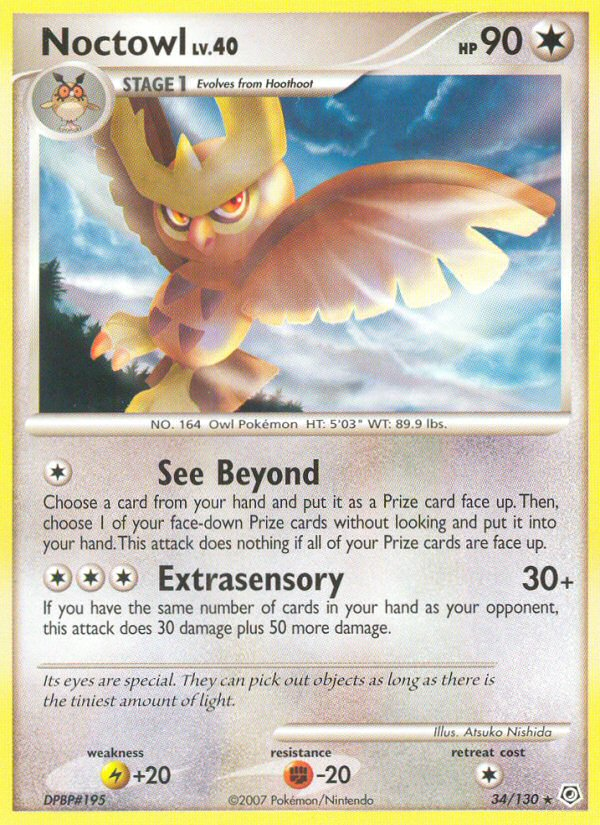 Noctowl (34/130) [Diamond & Pearl: Base Set] | Anubis Games and Hobby