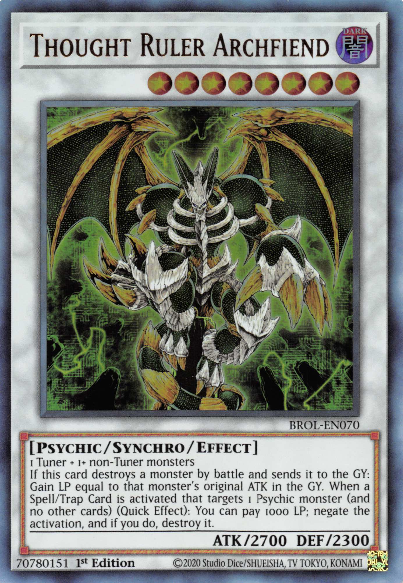 Thought Ruler Archfiend [BROL-EN070] Ultra Rare | Anubis Games and Hobby