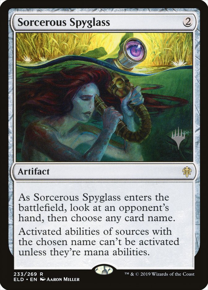 Sorcerous Spyglass (Promo Pack) [Throne of Eldraine Promos] | Anubis Games and Hobby