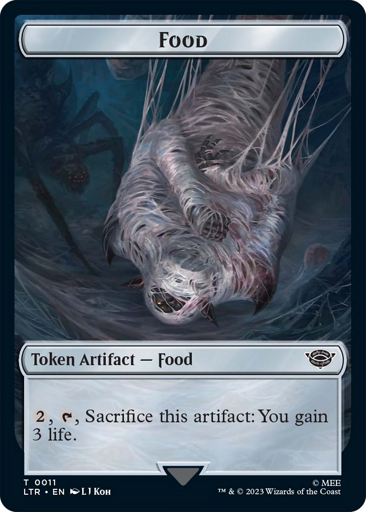 Food // Wraith Double-Sided Token [The Lord of the Rings: Tales of Middle-Earth Commander Tokens] | Anubis Games and Hobby