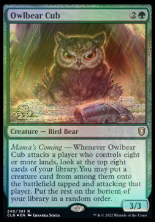 Owlbear Cub [Commander Legends: Battle for Baldur's Gate Prerelease Promos] | Anubis Games and Hobby