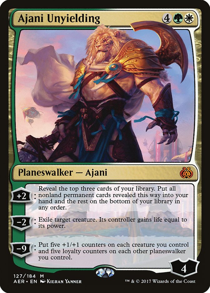 Ajani Unyielding [Aether Revolt] | Anubis Games and Hobby