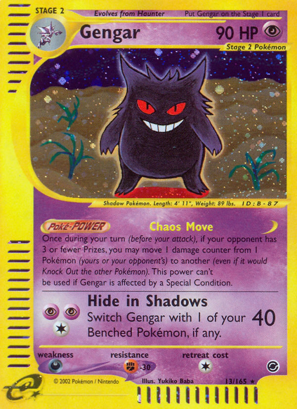 Gengar (13/165) [Expedition: Base Set] | Anubis Games and Hobby