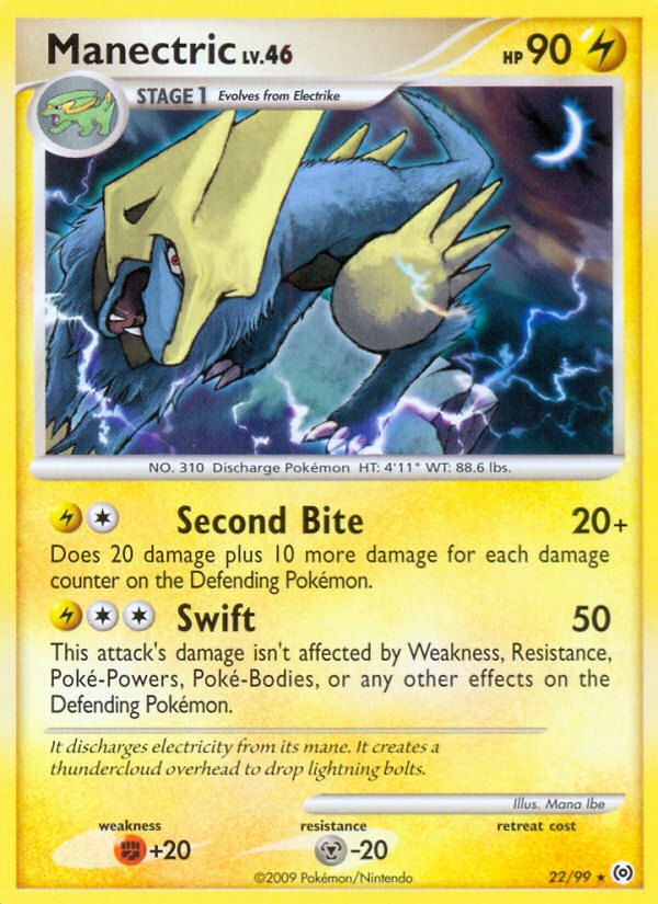 Manectric (22/99) [Platinum: Arceus] | Anubis Games and Hobby