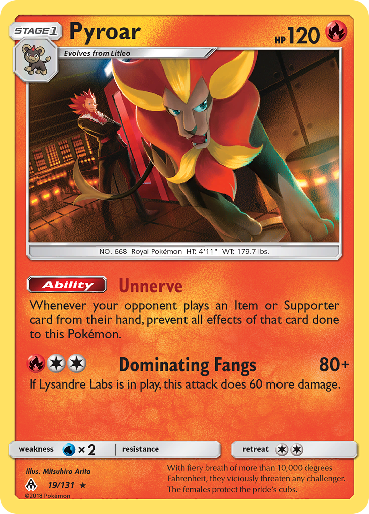 Pyroar (19/131) [Sun & Moon: Forbidden Light] | Anubis Games and Hobby