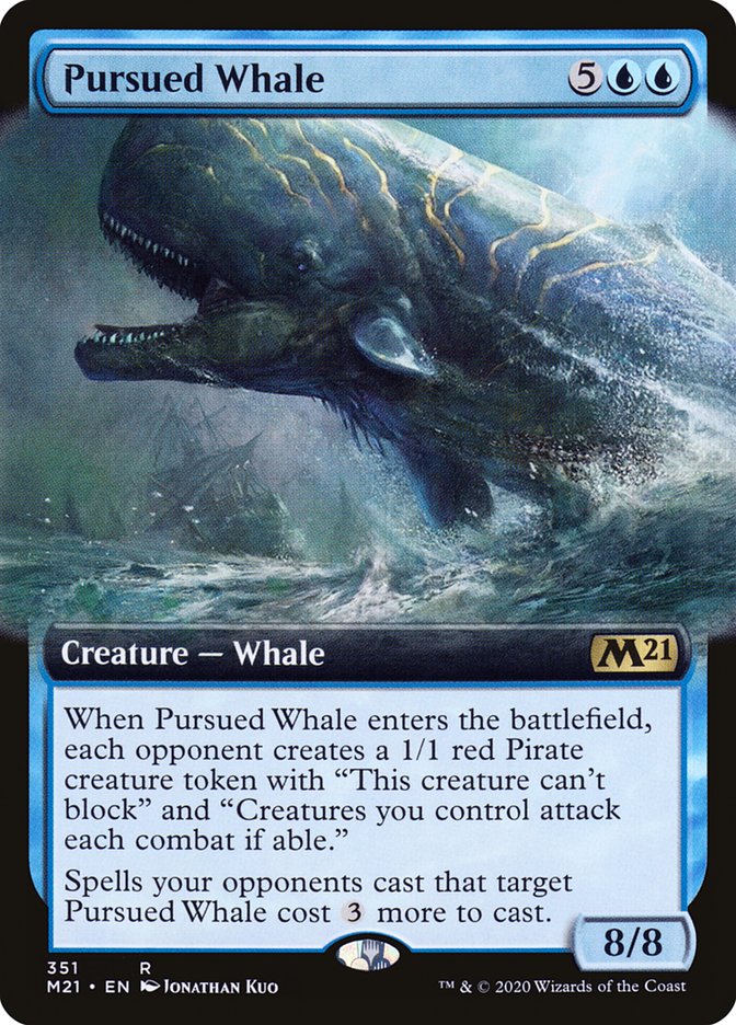 Pursued Whale (Extended Art) [Core Set 2021] | Anubis Games and Hobby
