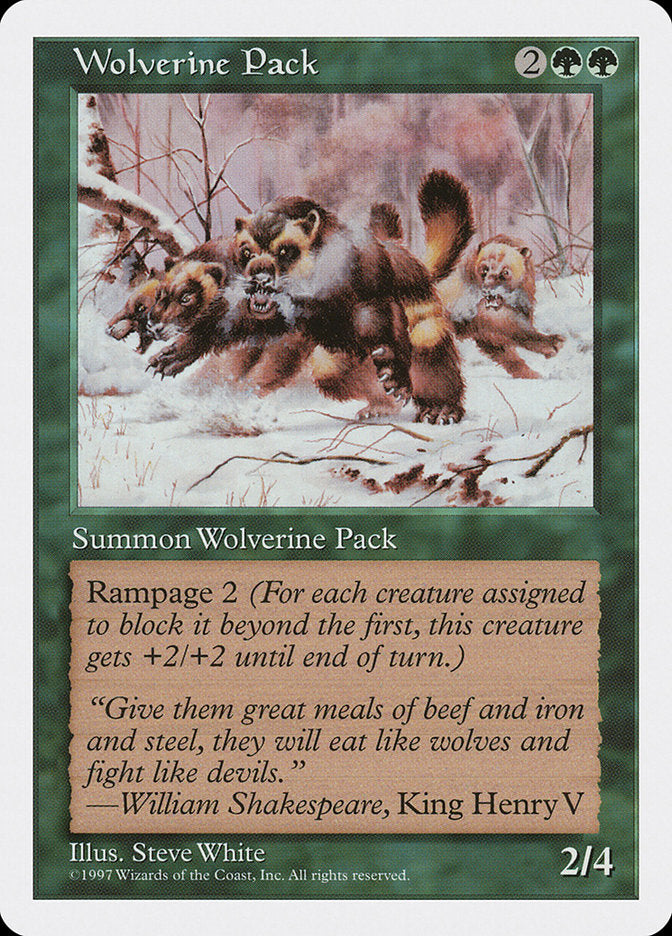 Wolverine Pack [Fifth Edition] | Anubis Games and Hobby