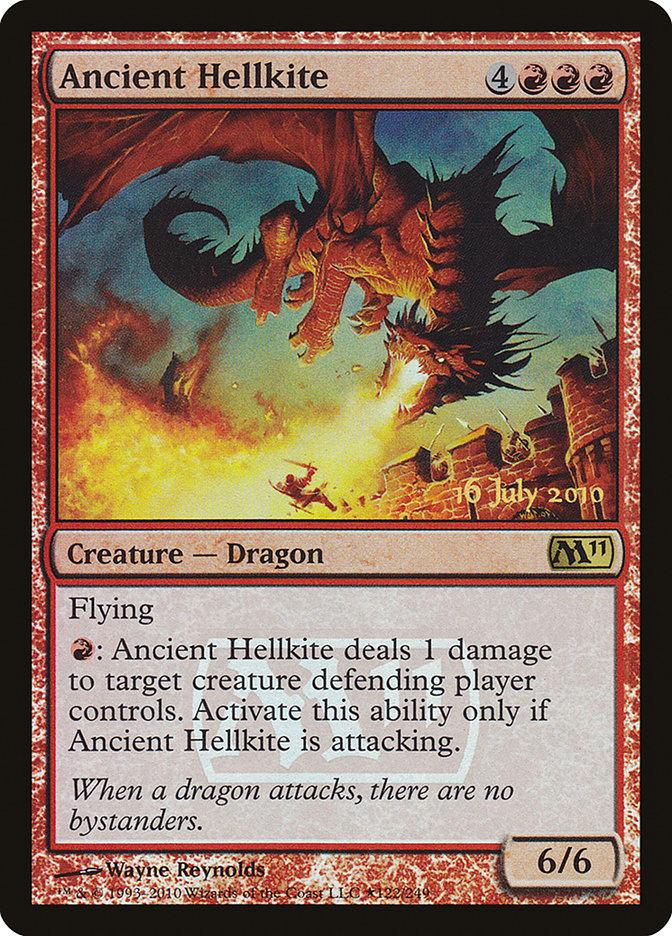 Ancient Hellkite [Magic 2011 Prerelease Promos] | Anubis Games and Hobby