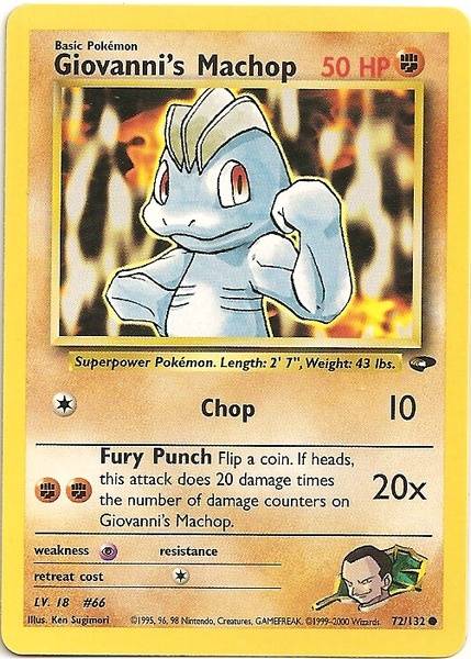 Giovanni's Machop (72/132) [Gym Challenge Unlimited] | Anubis Games and Hobby