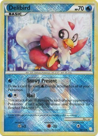 Delibird (39/123) (League Promo) [HeartGold & SoulSilver: Base Set] | Anubis Games and Hobby