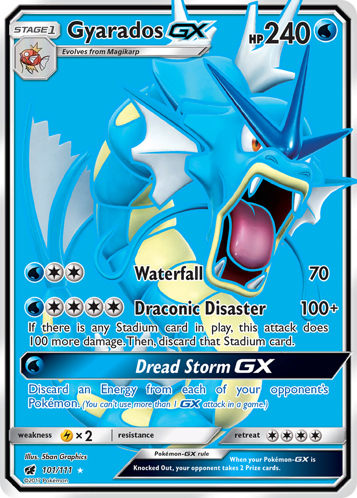 Gyarados GX (101/111) [Sun & Moon: Crimson Invasion] | Anubis Games and Hobby
