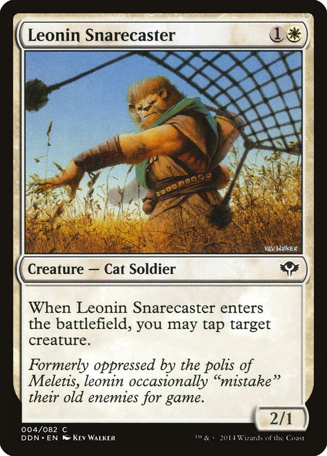 Leonin Snarecaster [Duel Decks: Speed vs. Cunning] | Anubis Games and Hobby